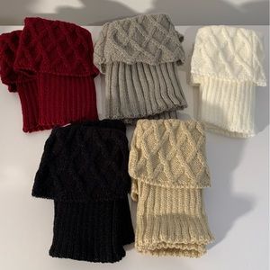 5 Pack of Boot Socks. Perfect for Fall and Winter Multi-Color